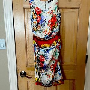 Dolce & Gabbana Silk Floral Fitted Dress Size 42/4 - Worn Once